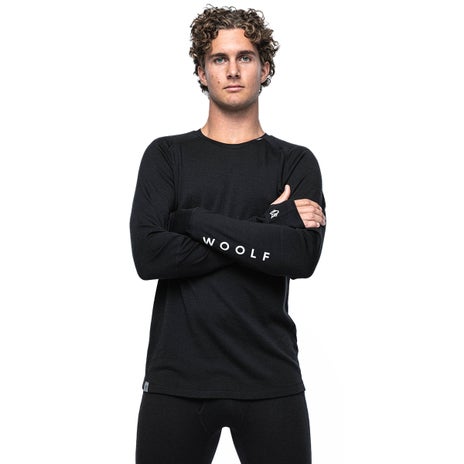 Woolf Svarthetta L/S Performance Base Layer in Black