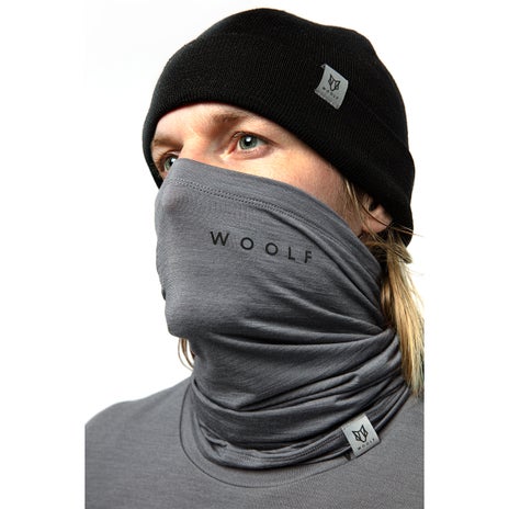 Woolf Tinden Merino Neck Gaiter in Grey