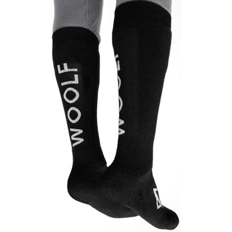Woolf Torset Thin Merino Snowboard Socks in Black