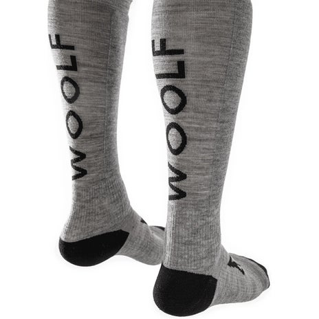 Woolf Ulsaak Tech Merino Snowboard Socks in Grey