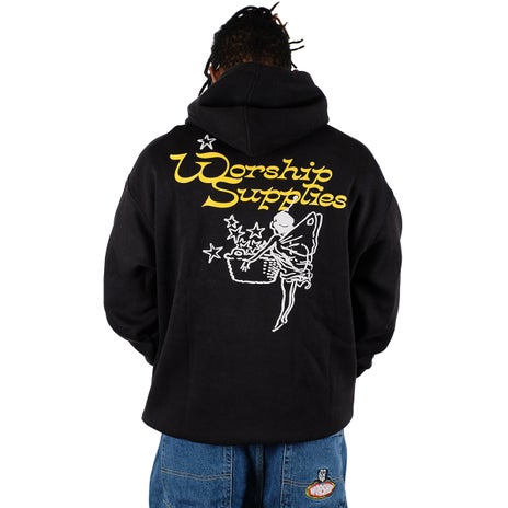 Worship Angel Dust Pullover Hood in Black