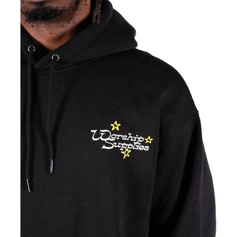 Worship Angel Dust Pullover Hood in Black