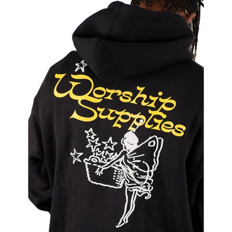 Worship Angel Dust Pullover Hood in Black
