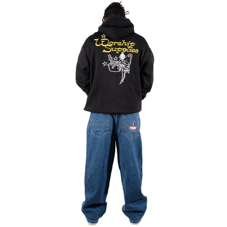 Worship Angel Dust Pullover Hood in Black