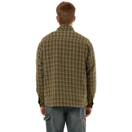 Worship At Peace Quilted Shacket in Green