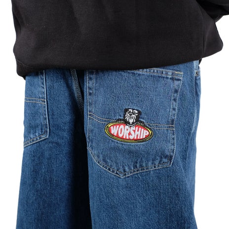 Worship Big Mack Big Dawg Jean in Worn Blue