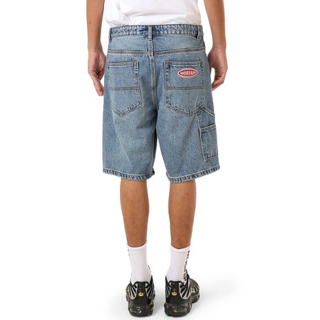 Worship Chalice Lounger Jean Short in Storm Blue