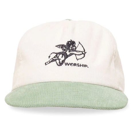 Worship Cherub Cord Hat in Cream/Mineral