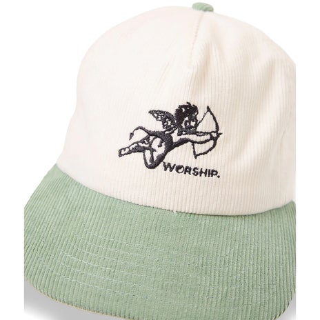 Worship Cherub Cord Hat in Cream/Mineral