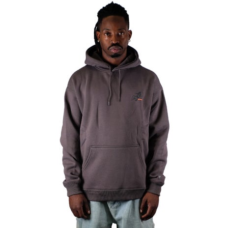 Worship Cherub Pull Over Hood in Worn Black