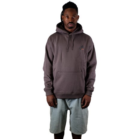 Worship Cherub Pull Over Hood in Worn Black