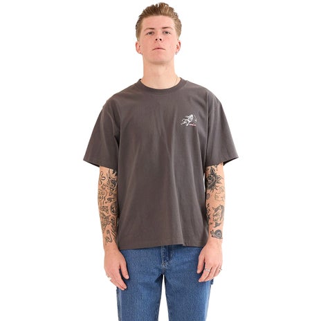 Worship Cherub Tee in Worn Black