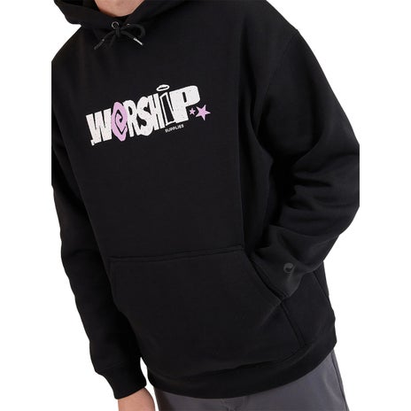 Worship Chico Pull Over Hood in Black