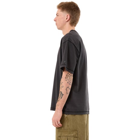 Worship Core Overdye Tee in Black Overdye