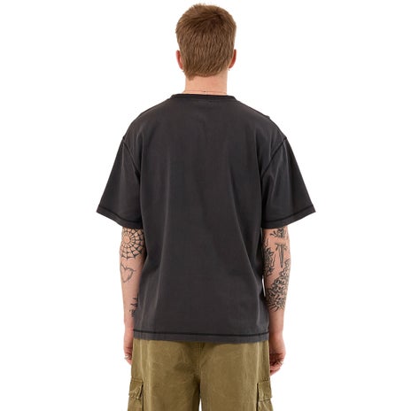 Worship Core Overdye Tee in Black Overdye