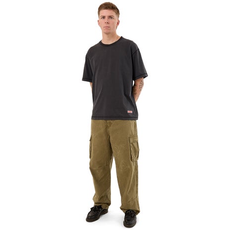 Worship Core Overdye Tee in Black Overdye