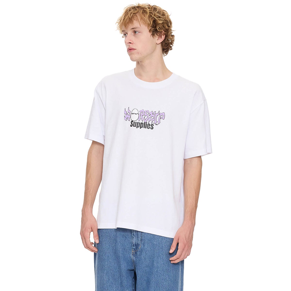 Worship Get Laid Tee in White | Boardertown