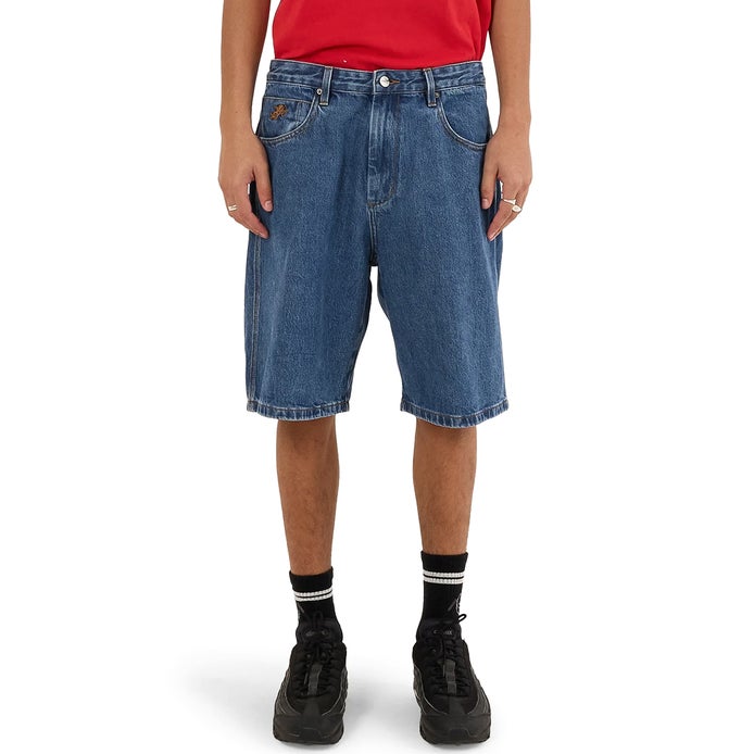 Worship Hold Up Big Dawg Jean Short in Sky High Blue