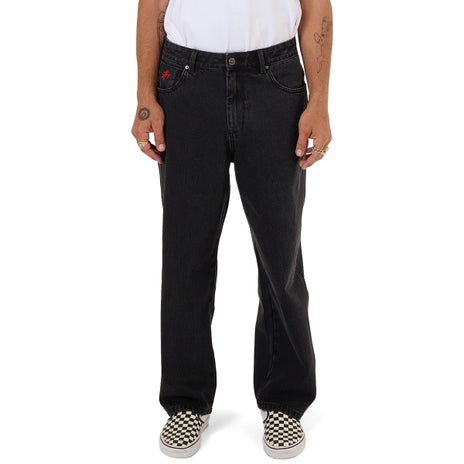 Worship Lounger Jean in Worship Washed Black