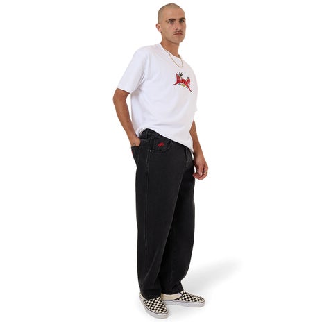 Worship Lounger Jean in Worship Washed Black