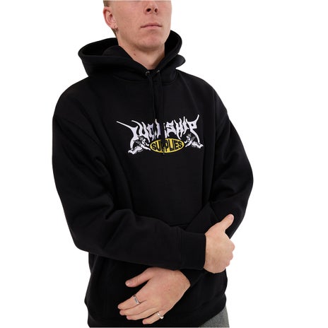 Worship Messenger Pull Over Hood in Black