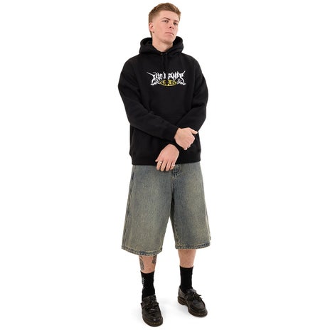 Worship Messenger Pull Over Hood in Black
