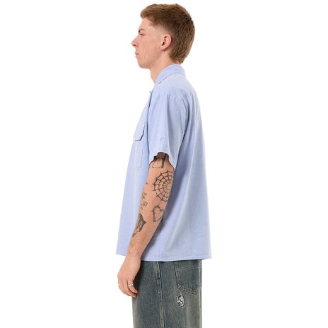 Worship Service Work Shirt in Blue