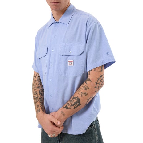 Worship Service Work Shirt in Blue
