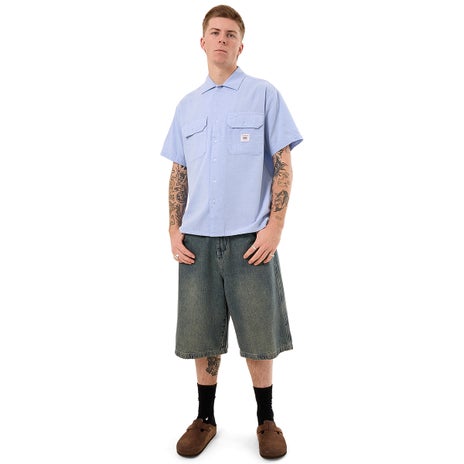 Worship Service Work Shirt in Blue