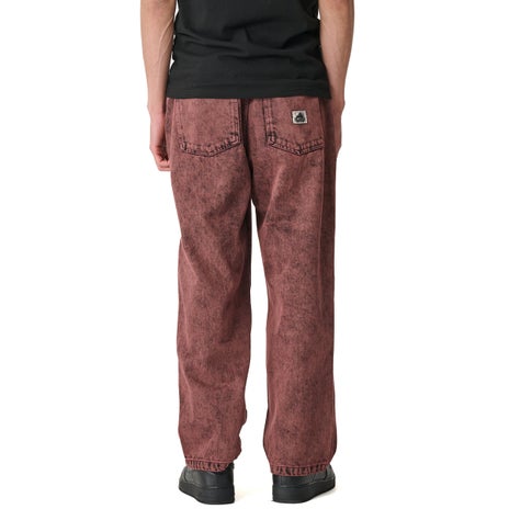 X-Large Bull Denim 91 Pant in Burgundy