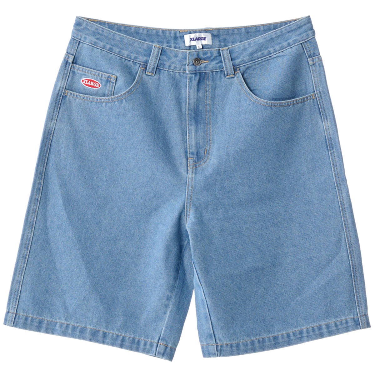 X Large Bull Denim 91 Short in Mid Blue Boardertown