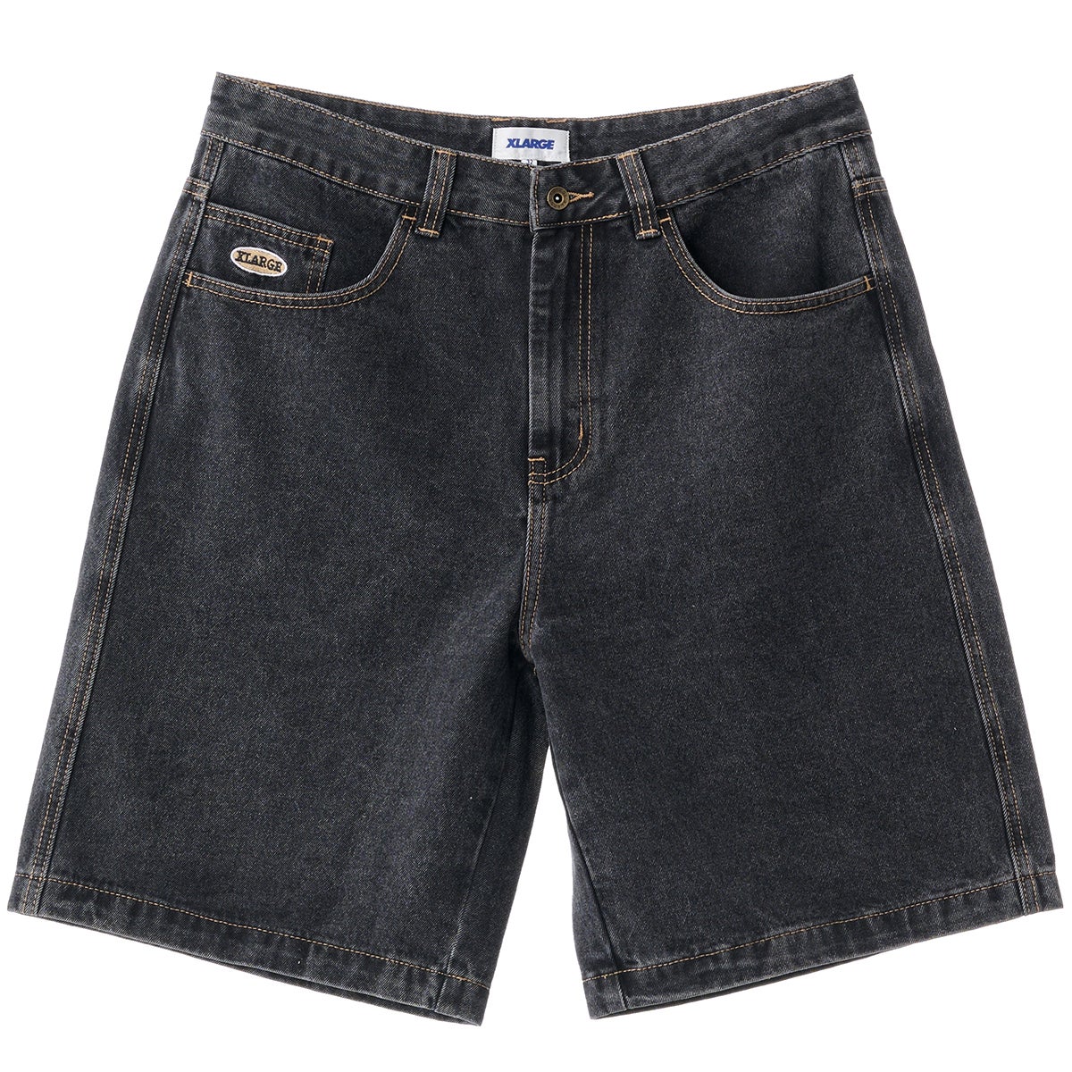 S garter denim shorts ブラック THEREDTHREAD / ザレッドスレッド】S garter denim shorts