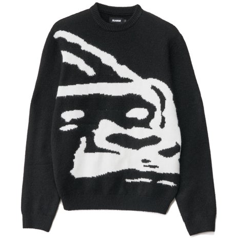 X-Large Gorilla Knit Sweater in Black