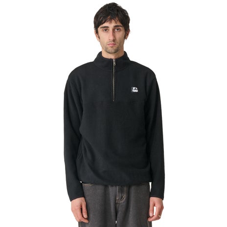 X-Large Half Zip Crew in Black
