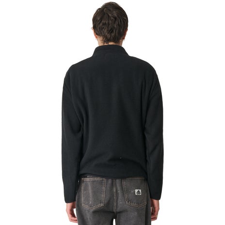 X-Large Half Zip Crew in Black