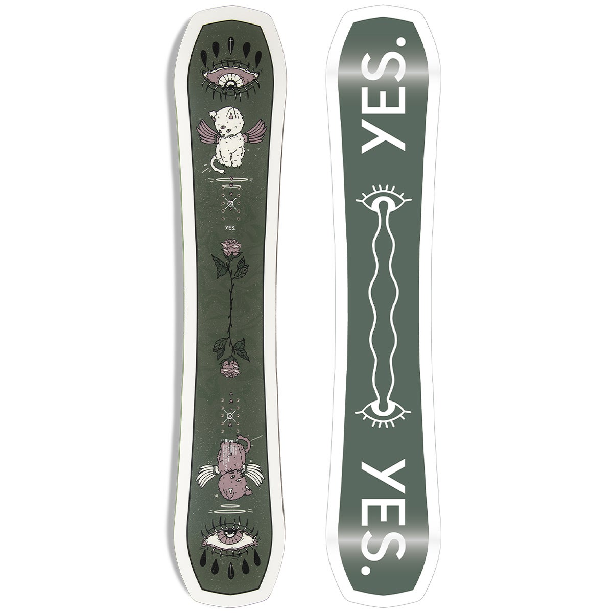 Yes Rival Snowboard 2024 in 140 Boardertown