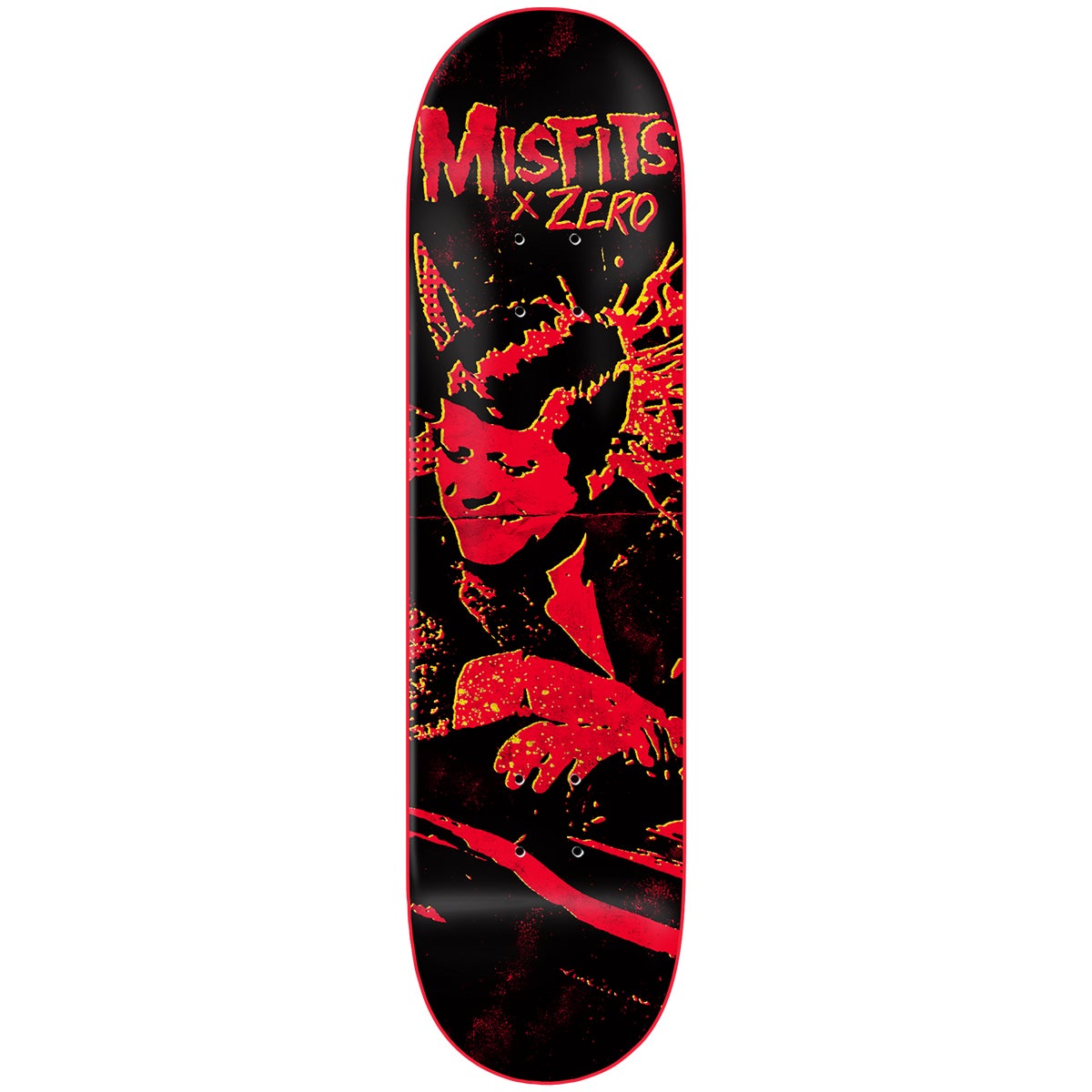 Zero X Misfits Bullet Skateboard Deck in Black/Red Boardertown